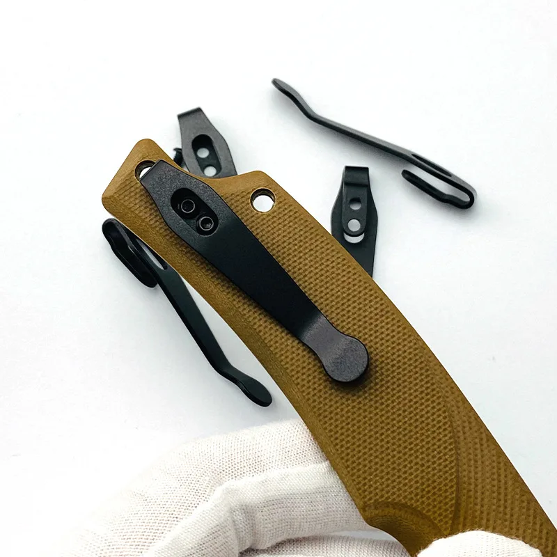 1PCS  Titanium Back Clip Pocket Knife Clip For SRM Knives 9201/9202 Parts & Accessories DIY Clip