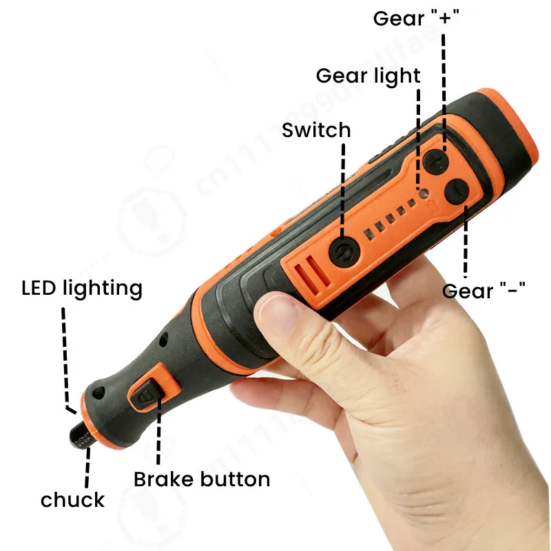 Cordless Rotary Grinder, 8V Variable Speed Mini Electric Drill, Rechargeable Lithium Battery, For DIY Polishing Carving