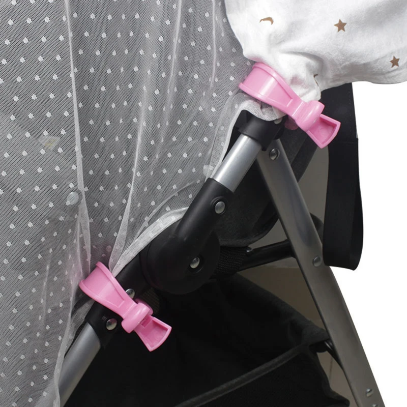 

2Pcs/Lot Baby Colorful Car Seat Accessories Plastic Pushchair Toy Clip Pram Stroller Peg Hook Cover Blanket Mosquito Net Clips