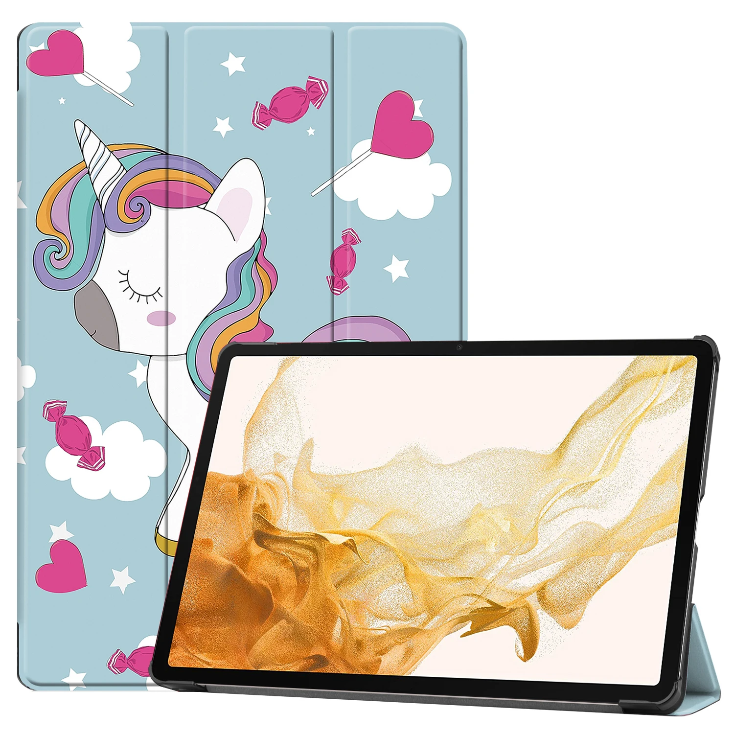 

For Samsung Galaxy Tab S10 FE 10.9 inch 2025 SM-X520 SM-X526B Case Stand Cover For Galaxy Tab S9FE 10.9 S9 S7 S8 Tablet Case