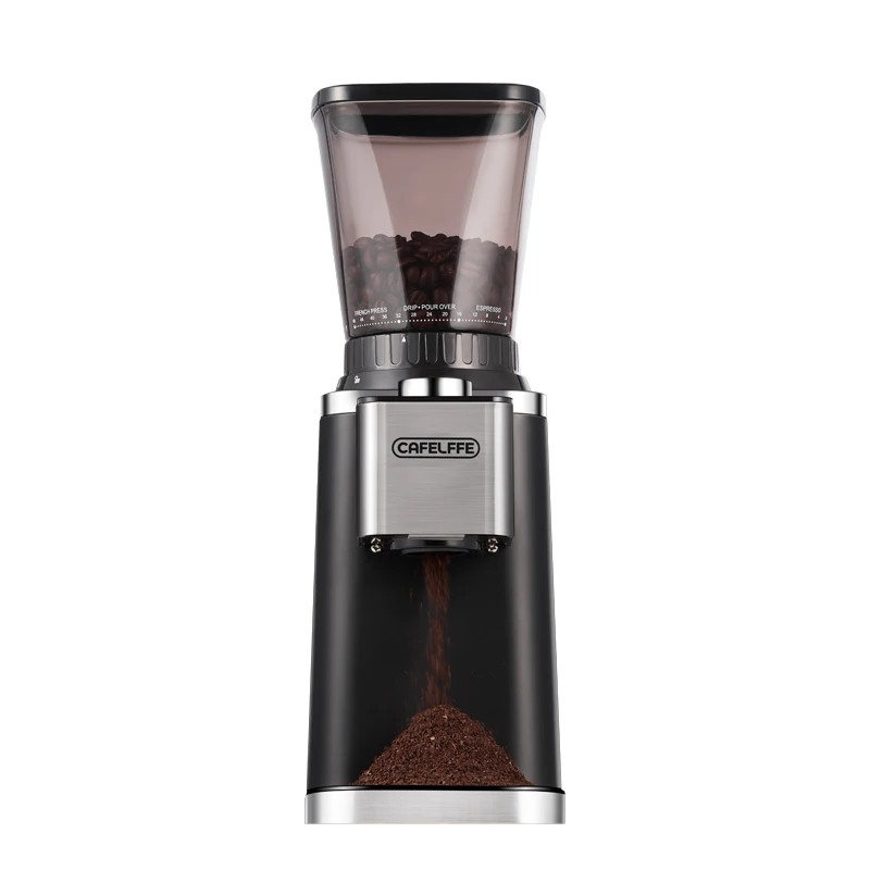 CAFELFFE automatyczny elektryczny młynek do kawy Espresso małe urządzenia kuchenne stożkowy młynek do kawy z zadziorami maszyna do użytku domowego
