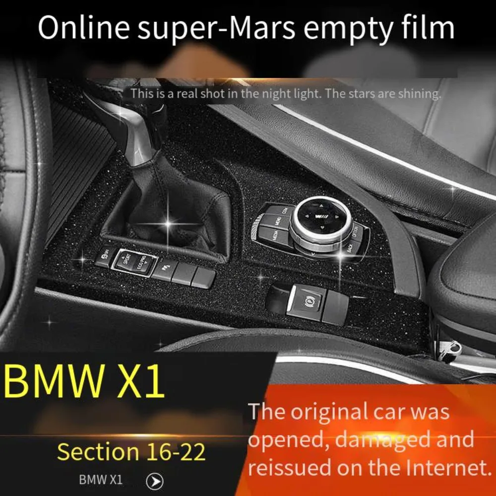 

For BMW X1 X2 2012-2023 Car-Styling 3D/5D Carbon Fiber Car Interior Center Console Color Molding Sticker Decals Parts