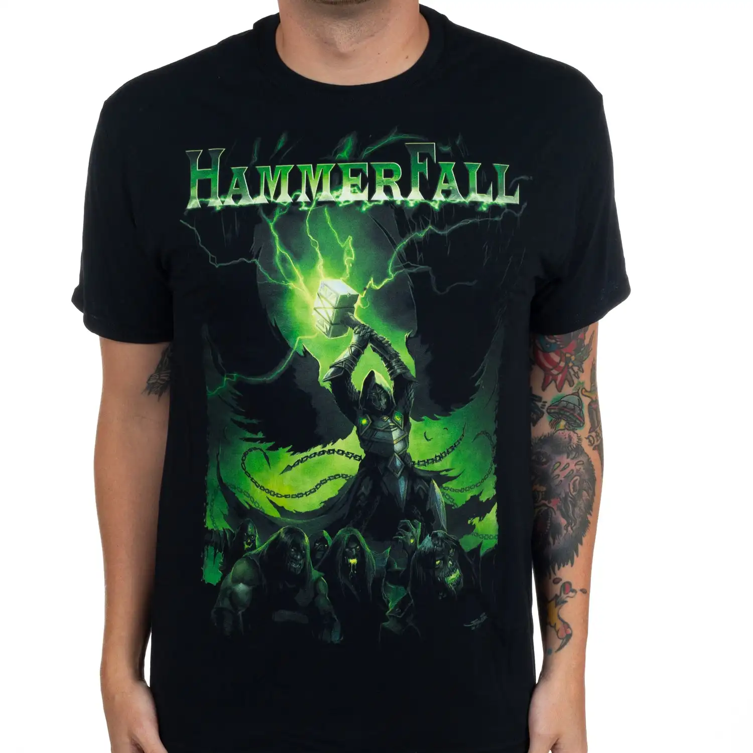 T-Shirt Hammerfall Resurrected Band, 100% coton, t-shirt graphique pour hommes et femmes, Streetwear d'été