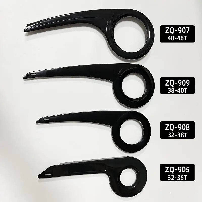 CPI-1Set QZ-907 Universal Bike Chain Guard PP Plastic Cover For 40-46T Chainring Large Chainring Protection Box Bike Chain Cover