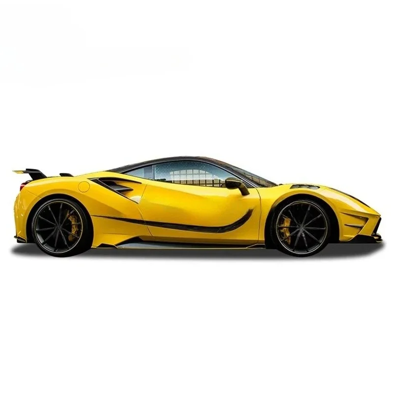 Half Carbon Fiber Body Kits for 488 Upgrade MSY Style Car Bumpers Fender Side Skirts Engine Hood Rear Diffuser Lip