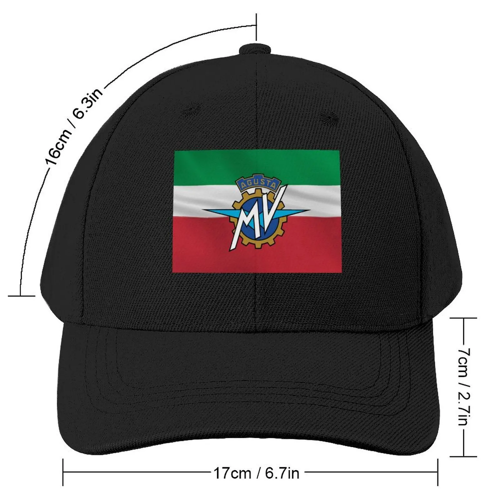 Italian Flag MV Agusta Baseball Cap Hat Luxury Brand New In Hat Luxury Cap Anime Caps Male Women's