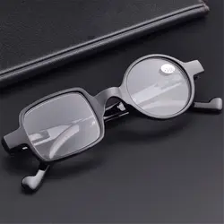 Retro Leopard Asymmetrical Round&Square Reading Glasses Women&Men Presbyopia Glasses Hyperopia Eyeglasses For Elder 1.0 ~ 3.5