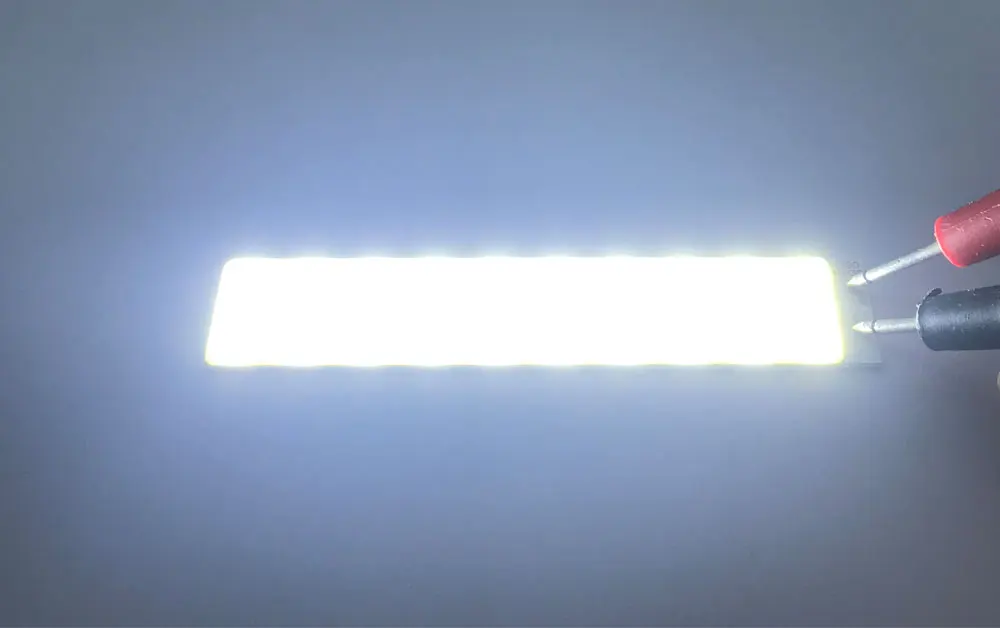 DC 9V COB LED-Streifenlichtquelle Aluminiumplatte Kaltweiß 6500K 90x19mm 5W 500mA LED-Lampenperlen für DIY Innen-/Außenbeleuchtung – Detail 5