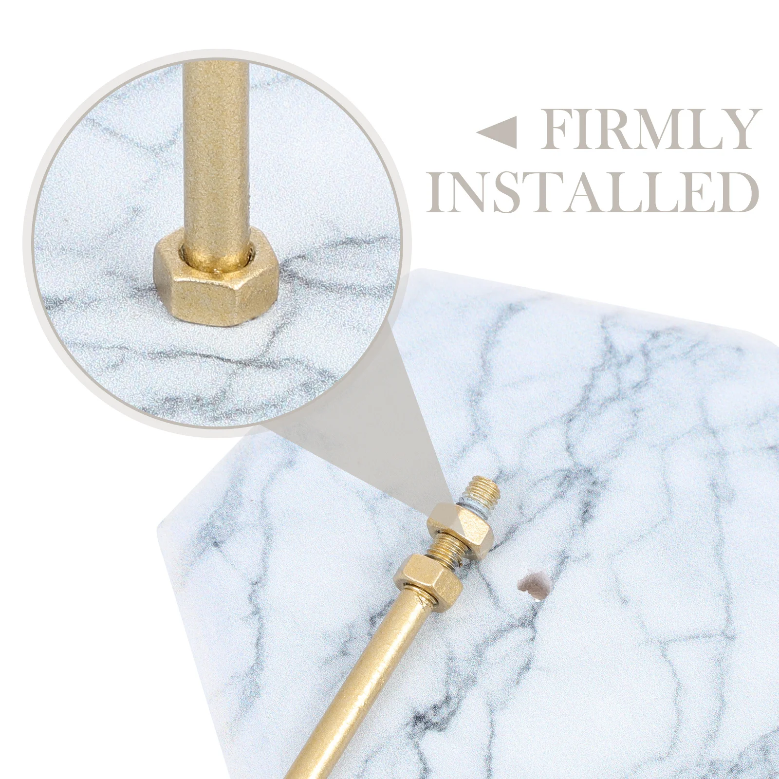 Earring Display Stand T Bar Jewelry Holder Iron Craft Storage Rack Marble Base Wear Resistant for Repeated Use At Home Or Store