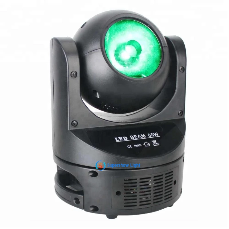 Professional stage lighting mini rgbw 4in1 super beam 60w led moving head for club