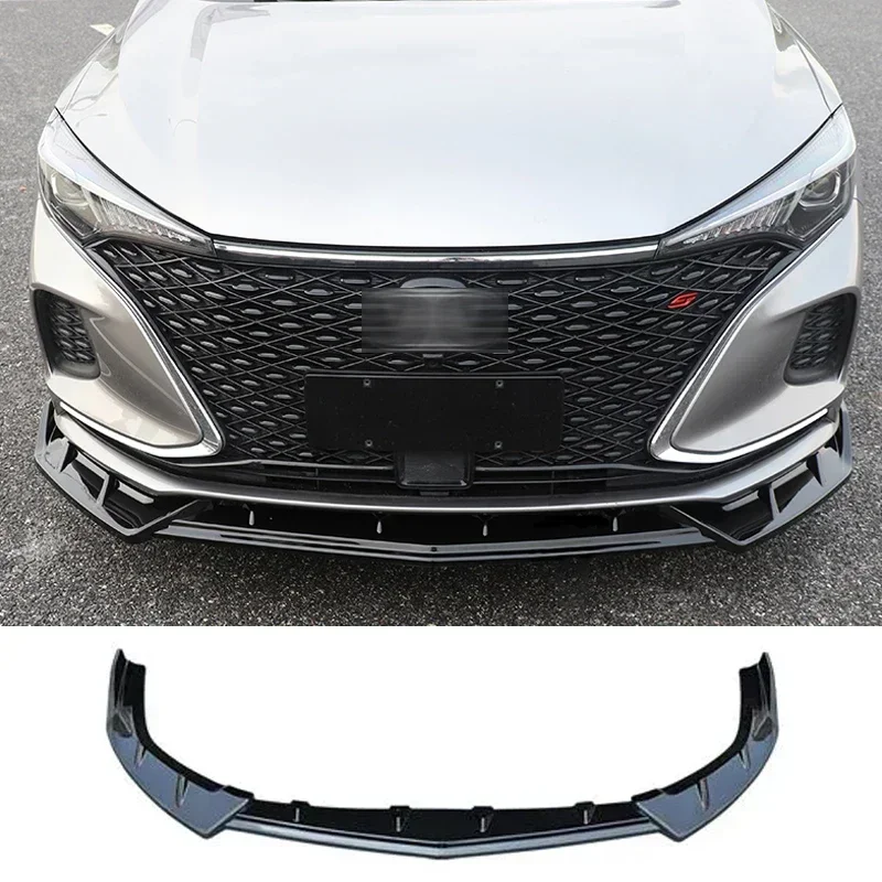 New！ Front Splitter for CHANGAN EADO Plus 2020 2021 Skirts Lip 2022 2023 Black Body Kit Bumper Spoiler Accessories