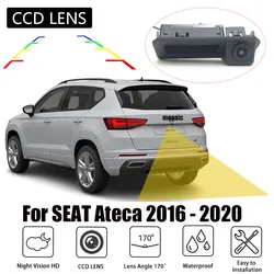 Rear View Camera For SEAT Ateca I 2016 to 2020  HD Trunk Handle Night Visioin Backup Reverse Parking Camera