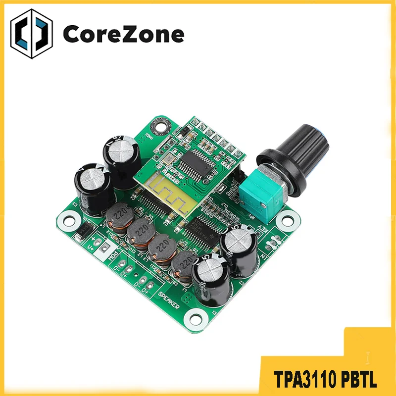 Placa Amplificadora de Potencia Digital TPA3110 PBTL, Placa Amplificadora de Potencia Estéreo Clase D de 30 W, Placa Amplificadora de Potencia con Bluetooth 4.2