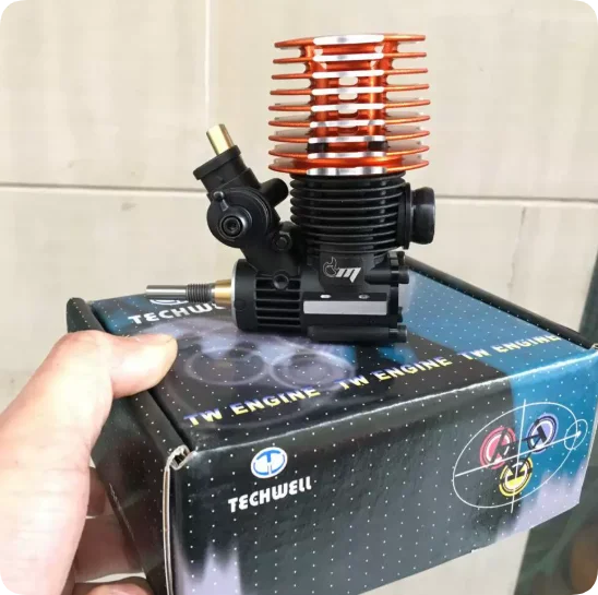 TECHWELL 1/10 Scale 12 Grade Competition Nitro Engine GPX4 for Kyosho v-one rrr & Natrix 750 RC Car High Performance Motor