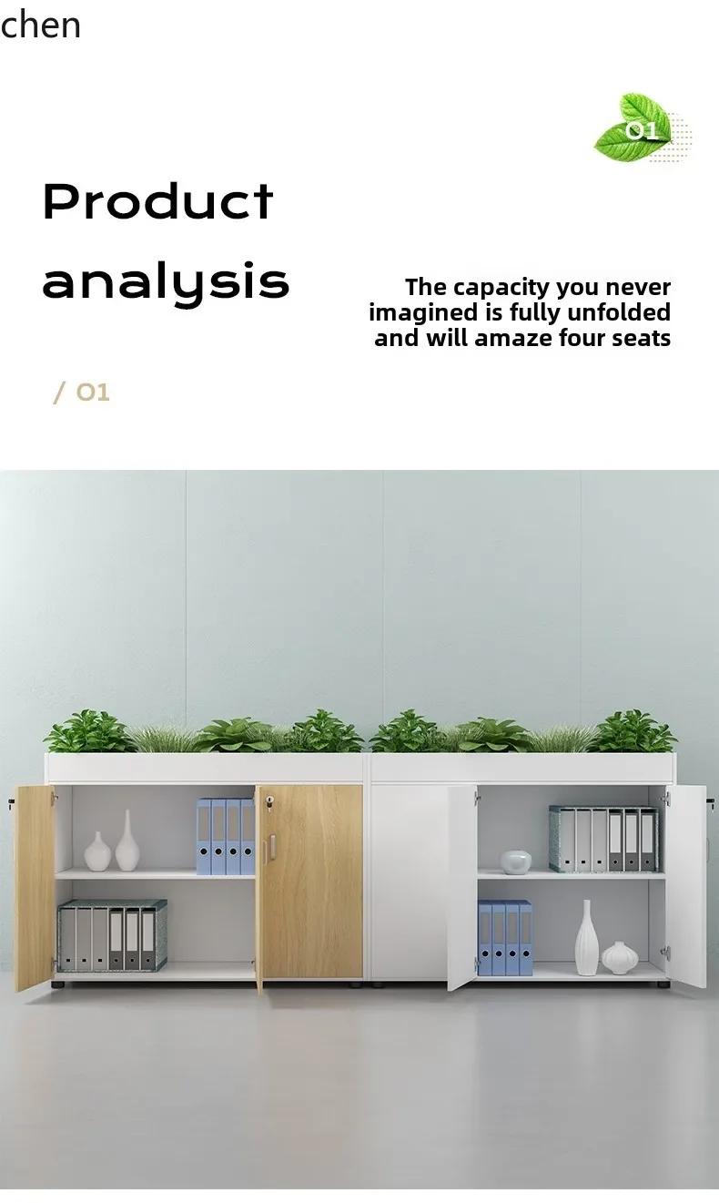 HYS modern simple light luxury Office data storage utility cabinet Floor-to-ceiling office cabinet storage cabinet