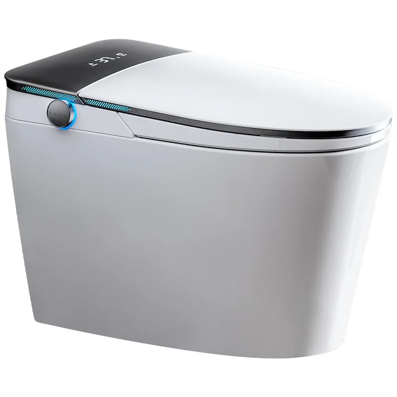 Smart Toilet No Water Pressure Limit Fully Automatic Flushing Sensor Built-in Blue Bubble Water Purification Shield SiphonToilet
