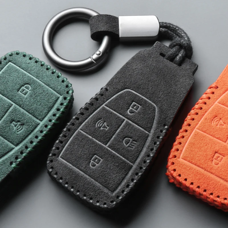 

Alcantara For BAIC Bj40 Bj80 BJ60 X7 F40 U5 U7 Smart Key Keyless Remote Entry Fob Case Cover Key Case for Car