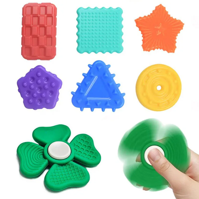 NEW Textured Sensory Worry Stones Fidget Toys For Anxiety Silicone Calming Down Quite ADHD Stress Relief Gifts Children Adults