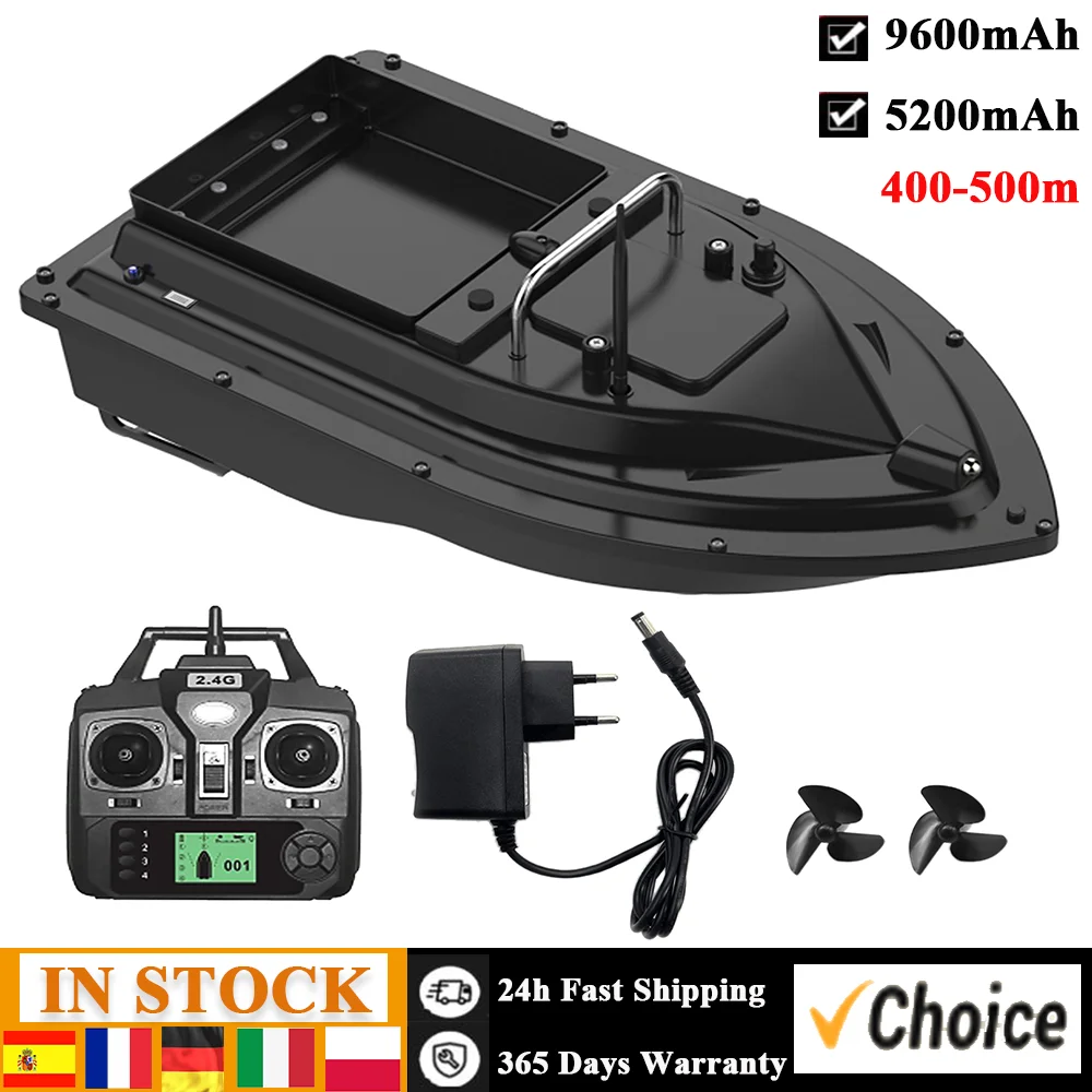 D16B GPS Function Fishing Bait Boat Smart Remote Control Fishing Boat 400-500M Remote Range LCD Display RC Bait Boat Toy