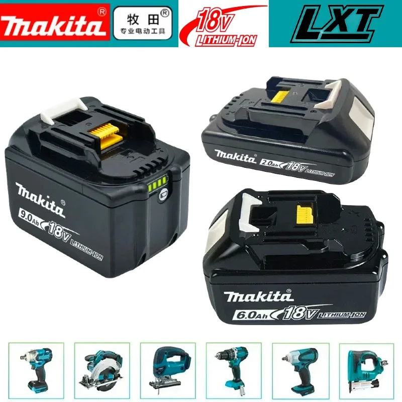 

Makita 18V Battery 6AH 9AH 18AH Li-ion Replacement LXT BL1860B BL1860 BL1850 BL1830 DHP482RFX9 BL1815 LXT400 for Cordless Drills