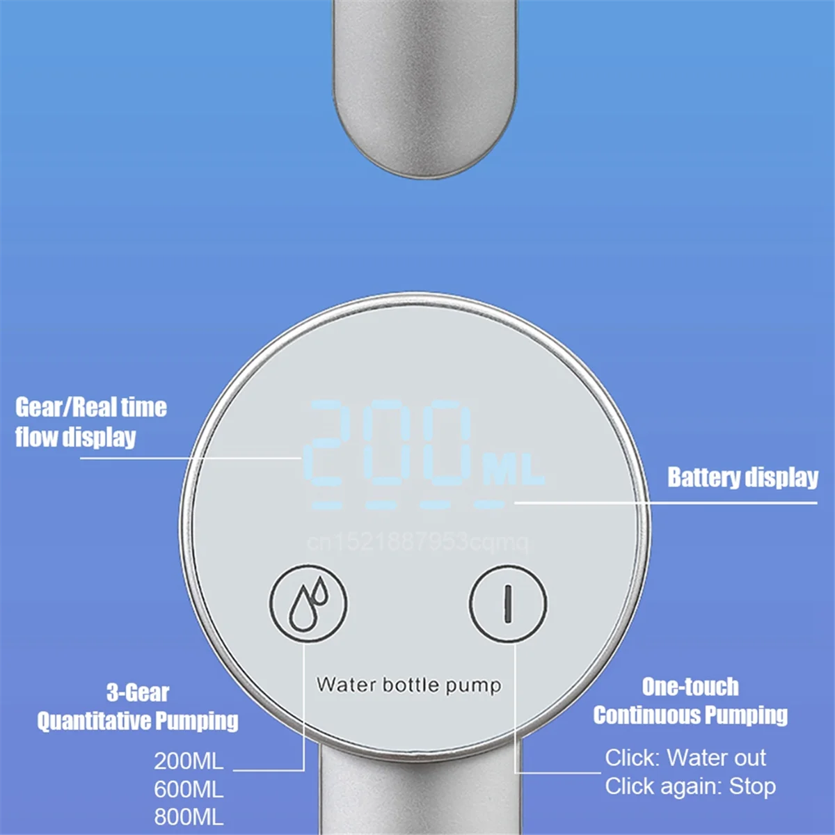 充電式自動ウォーターディスペンサー,電気ガロンポンプ,スマート飲料水ポンプ,デスクトップ,充電式