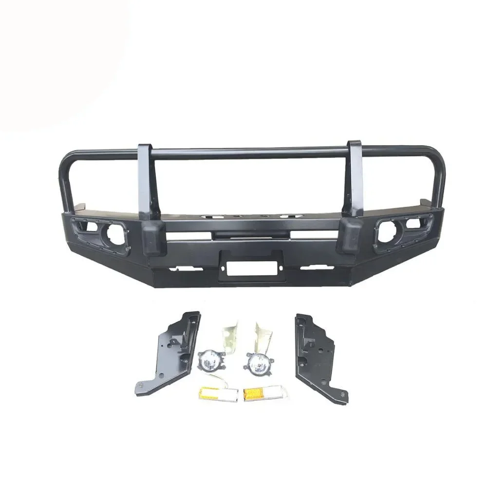 4x4 Front Bumper with Bull Bar for Nissan Patrol Y61, Durable Off-Road Protection, Heavy-Duty 4x4 Off-Road Car Accessories