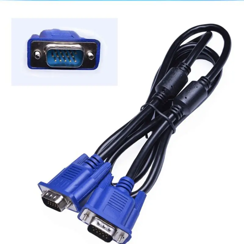 1.5M VGA to VGA Cable 15 Pin Male to Male Extension Converter Connector for Computer Monitor Projector PC TV Video Adapter