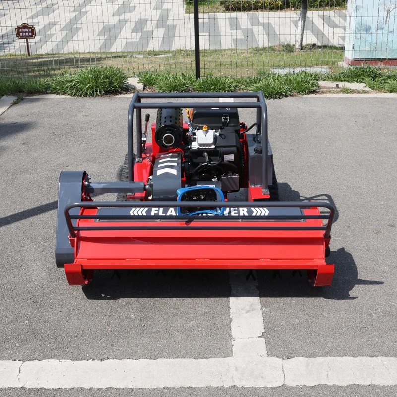 

Customized High Efficiency Remote Operated Mower Sturdy Structure Wild Grass Cutter Low Consumption For Suburban Yard Pasture