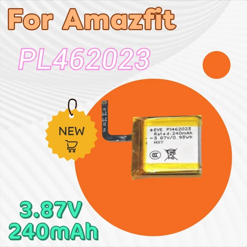 

PL462023 3.87V 240mAh Replacement Digital Battery for Amazfit Gts 3 A2035 Smart Sports Watch Li-Ion Battery