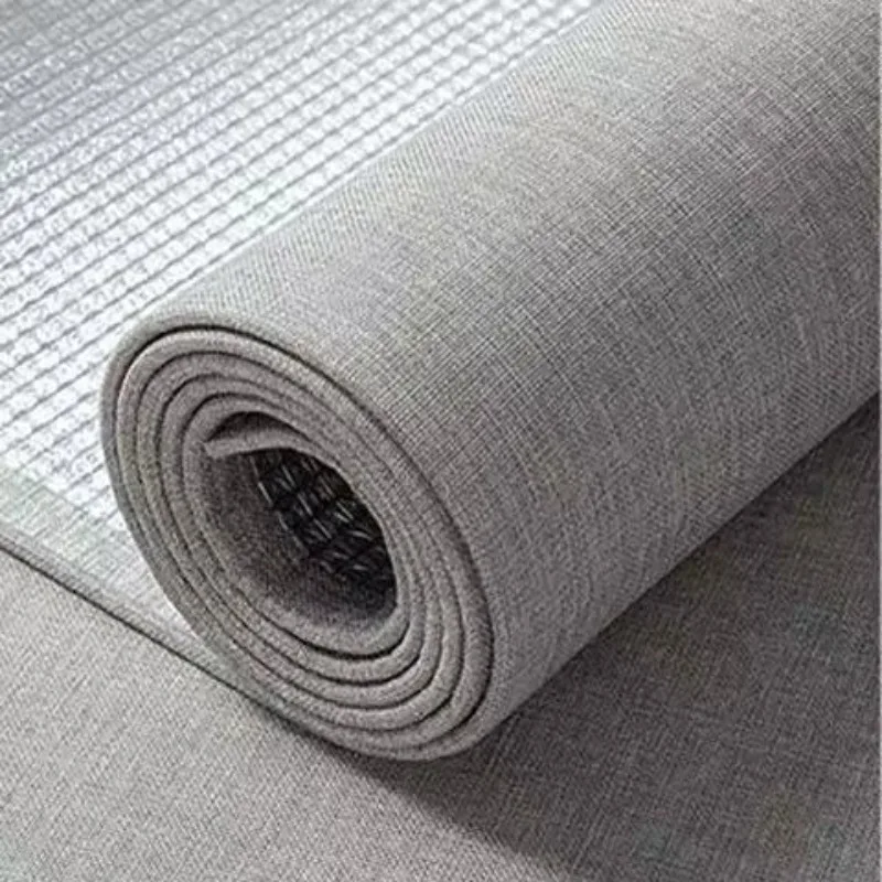 CustomizationLight Luxury Thickened Self-Adhesive Linen Wall Cloth Geometric TV Soft Bag Living Room Kindergarten Wallpaper Wall