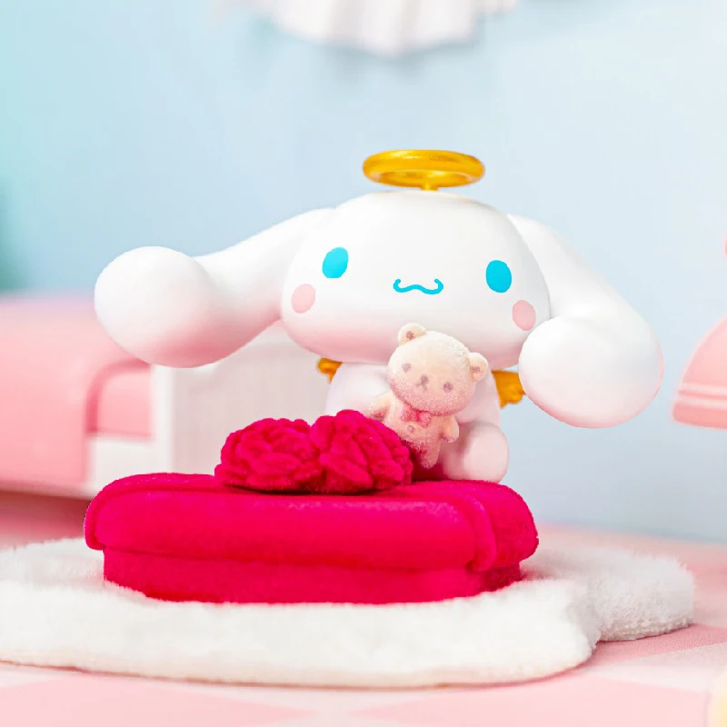 Sanrio – série cadeau de dessert familial, boîte aveugle, ornements périphériques, artisanat tendance, bureau garçon cannelle