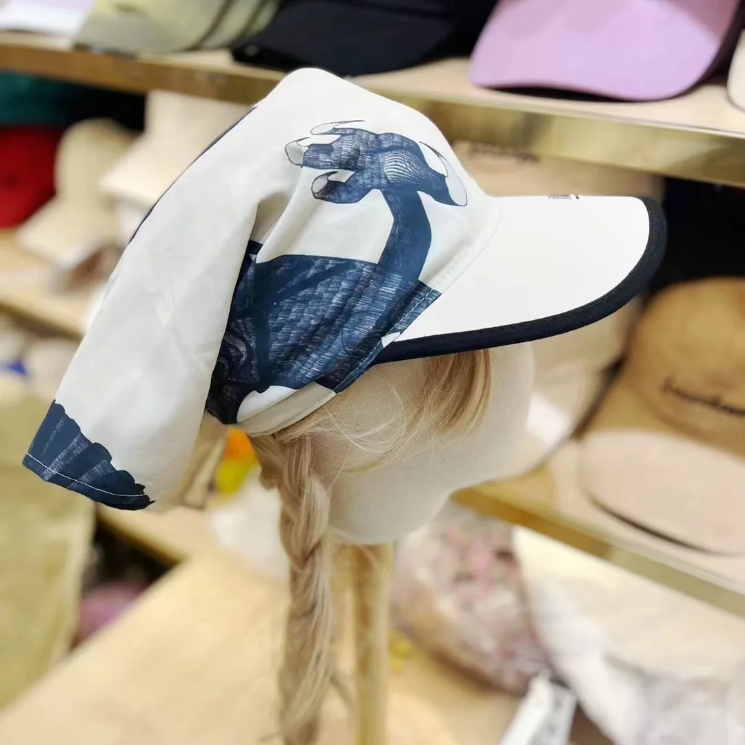 Бандана с принтом дракона, кепка Snapback с шейным шарфом, женская летняя солнечная шляпа в стиле хип-хоп, регулируемая модная шляпа с защитой от ультрафиолета
