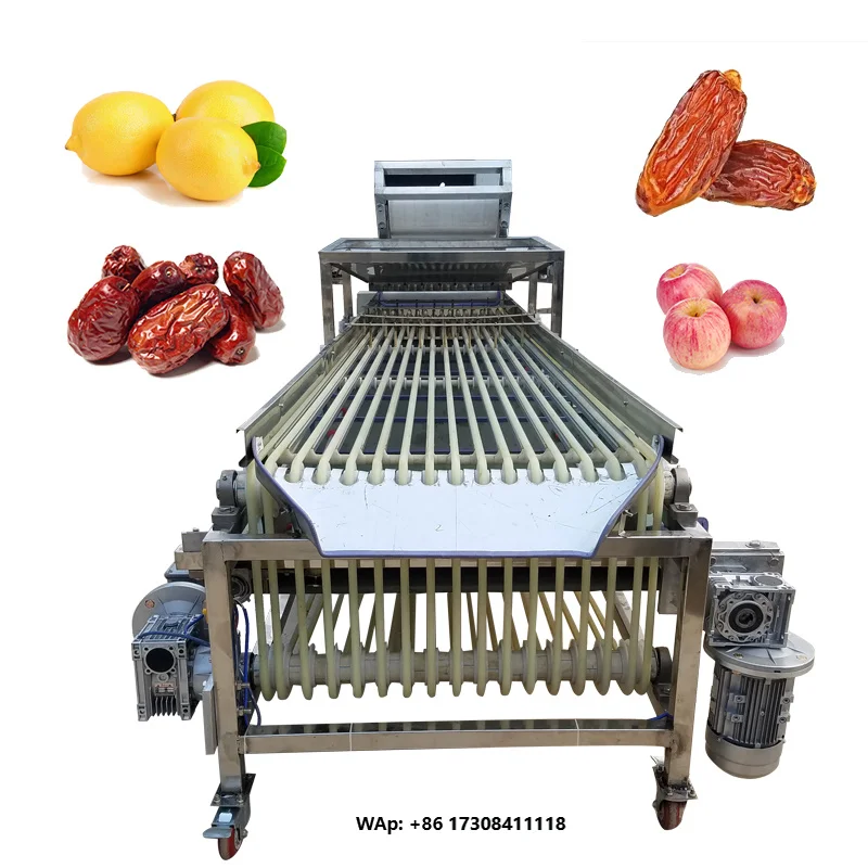 Available for Fruits and Vegetables Fruit Vegetable Sorter Potato Tomato Grading Production Line Dates Grade Sorting Machine