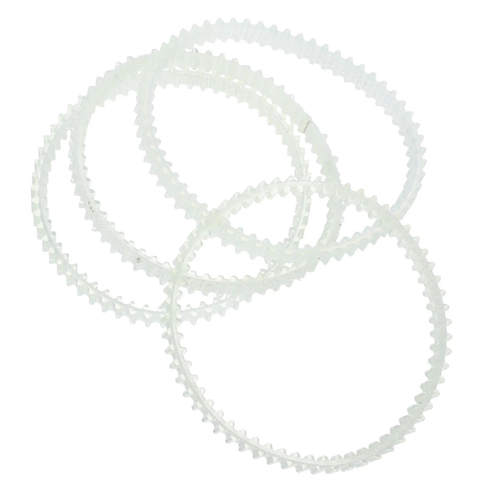 4Pcs Lapidary Machine Drive Belt Dual Tooth Jewelry Polisher Replacement Rubber Belt 6808 Rotary Tumbler Polishing Machine