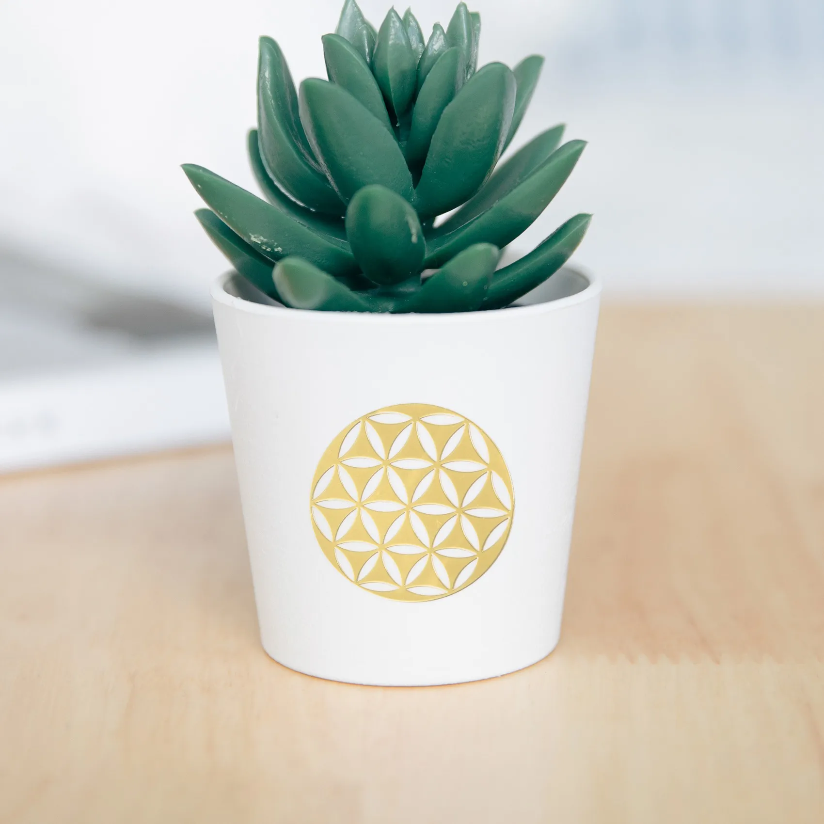 

4Pcs/Set New Metal Energy Decor Sticker Flower Of Life