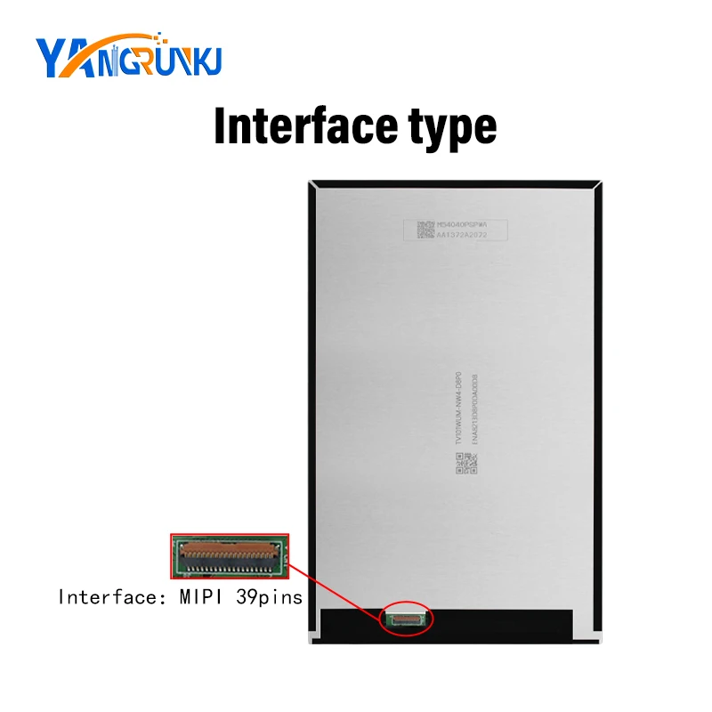 10.1 inch Tablet PC Screen 1200*1920 Vertical Display MIPI Interface Touchscreen with Driver BoardTV101WUM-NW4