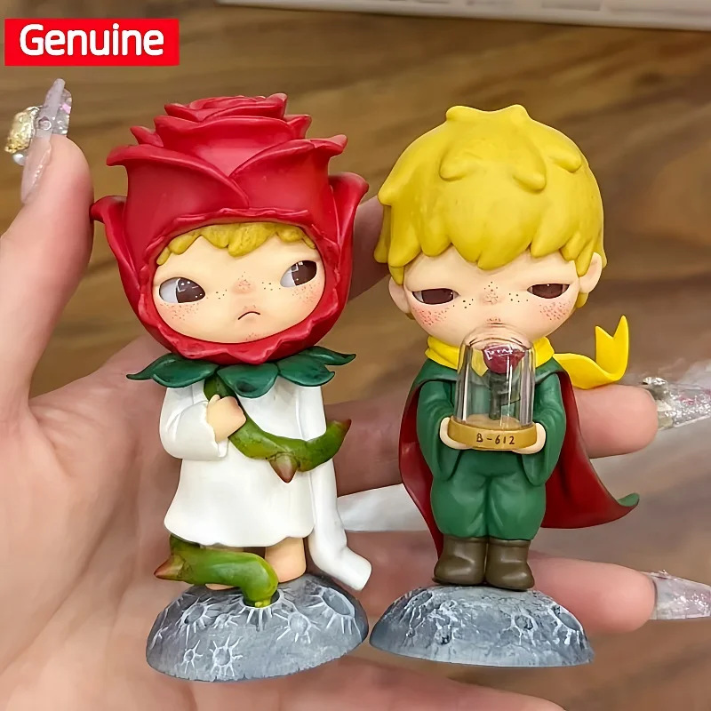 

Подлинная серия Pop Mart Hirono × Le Petit Prince, загадочная фигурка коробок, милая игрушка, слепая коробка, коллекционные праздничные рождественские подарки