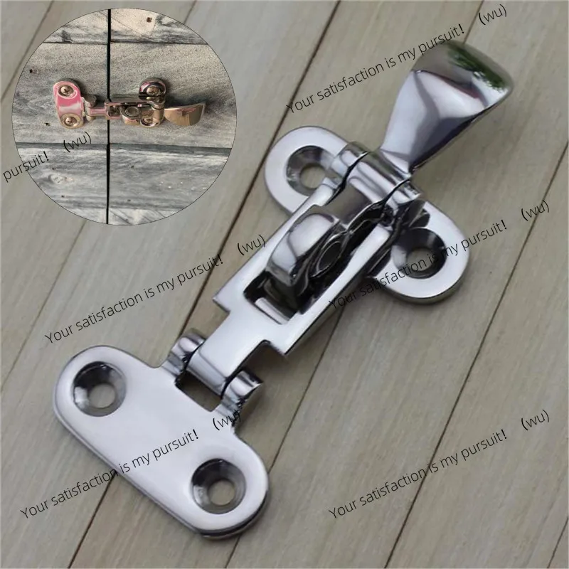 1Pc Marine stainless steel deck lock, buckle locker anti-abnormal sound, latch fastener Marine