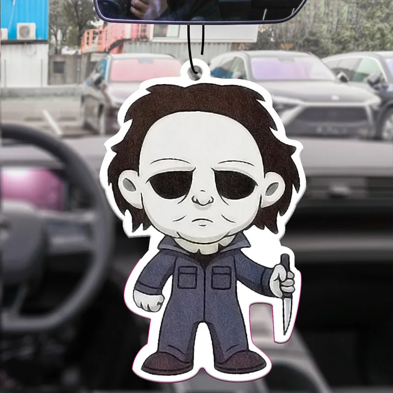 Auto Aroma therapie Parfüm Lufter frischer japanische Cartoon Anime Rückspiegel Duft Anhänger Luft auslass Halloween Horror