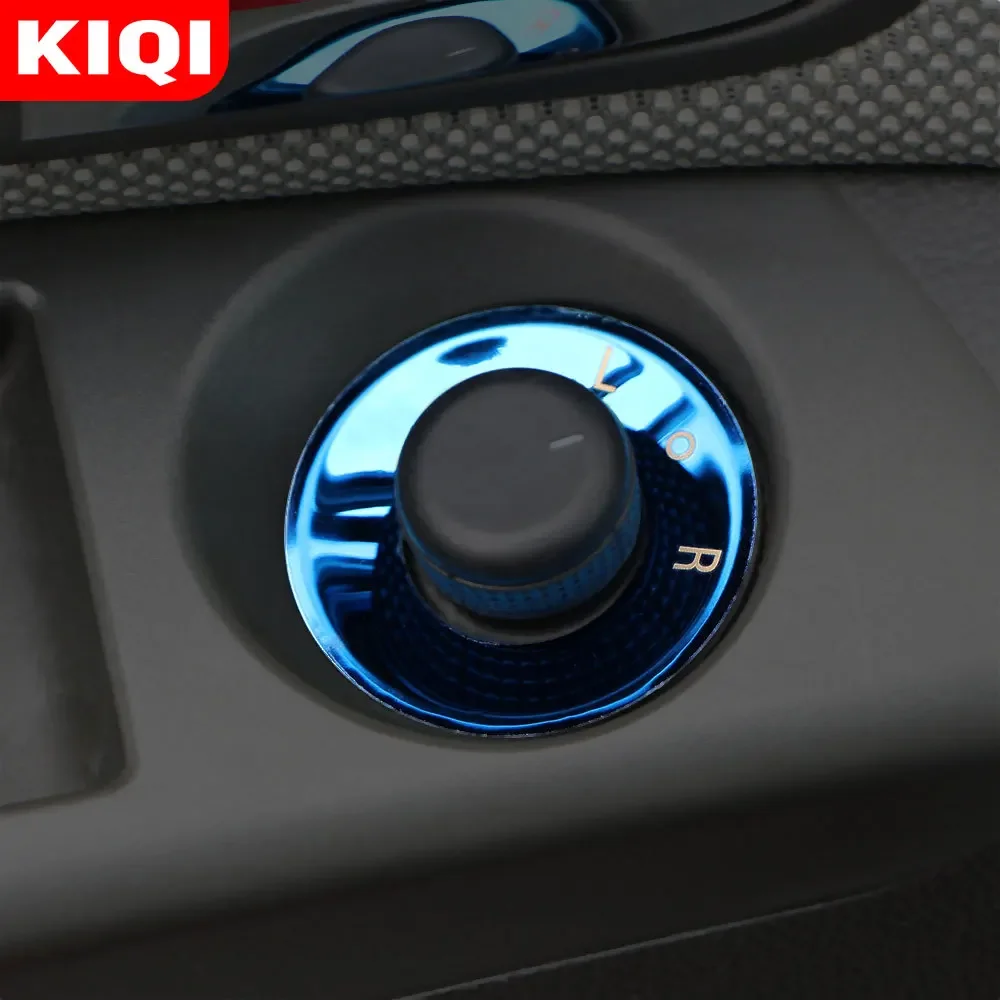 KIQI Car Rearview Mirror Knob Rear View Circle Sticker for Chevrolet Cruze Sedan Hatchback 2009 2010 2011 2012 2013 2014 2015