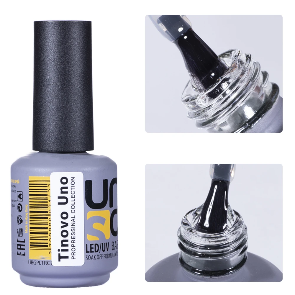 Tinovo ยางเคลือบเจลทาเล็บ UV 15มล. เคลือบเจลทาเล็บแบบกึ่งถาวร