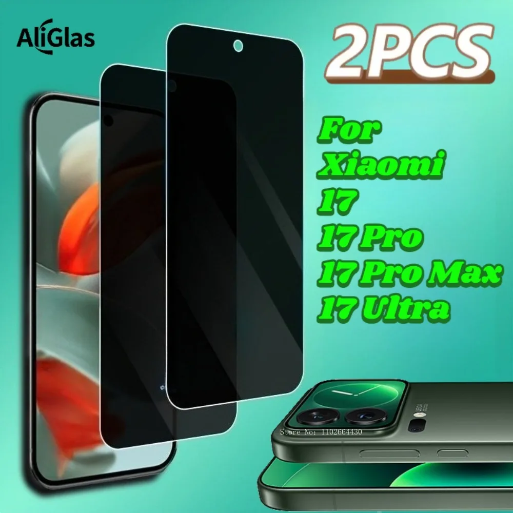 

2 шт. для серии Xiaomi 17, защитная пленка для экрана с защитой от подглядывания для Xiaomi 17 Pro Max, защитная пленка из закаленного стекла для Xiaomi 17 Ultra