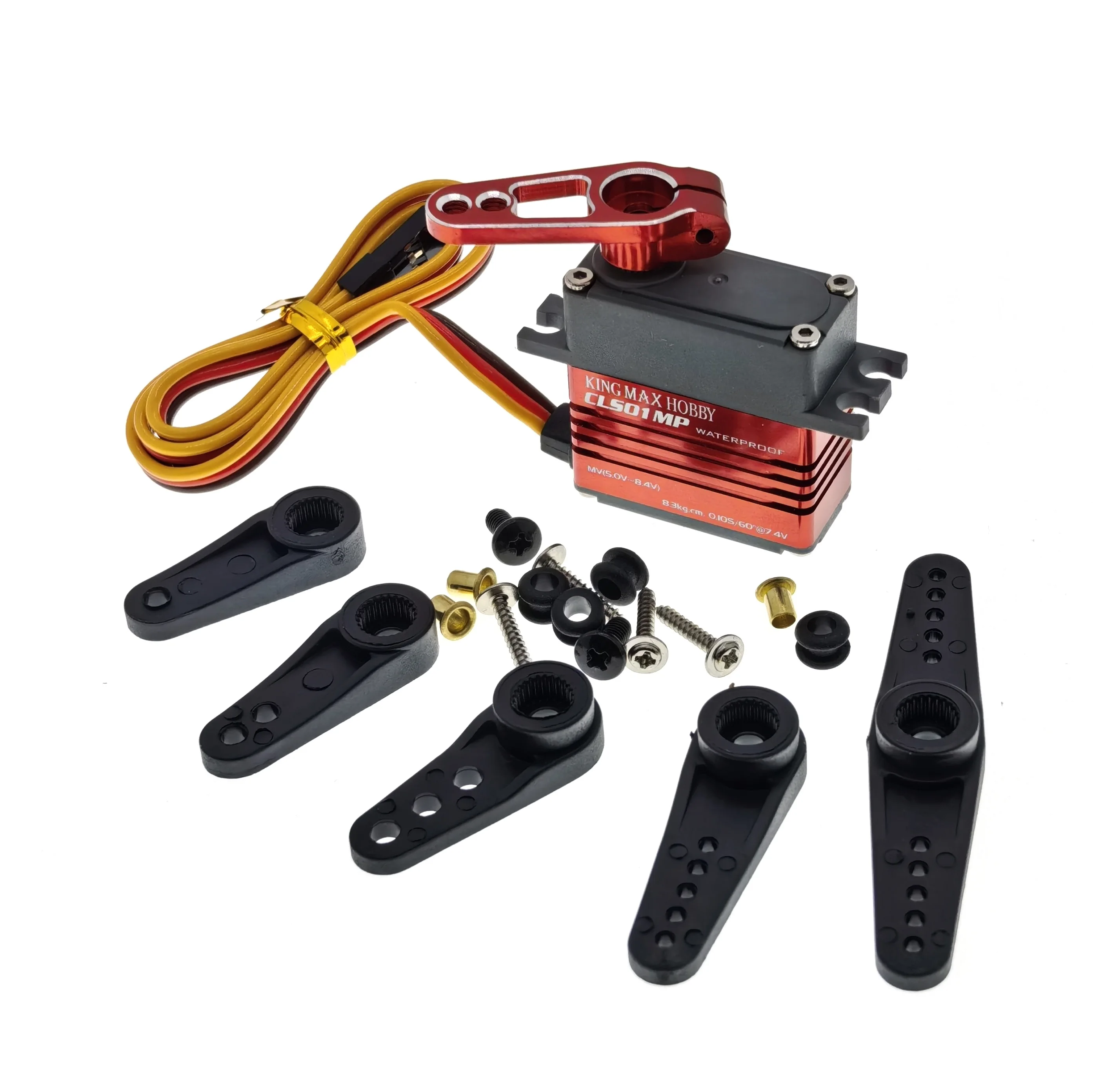 Kingmax CLS01MP Среднее высоковольтное металлическое цифровое высокое напряжение с высоким крутящим моментом 8,3 кг Модель самолета с сервоприводом с фиксированным крылом