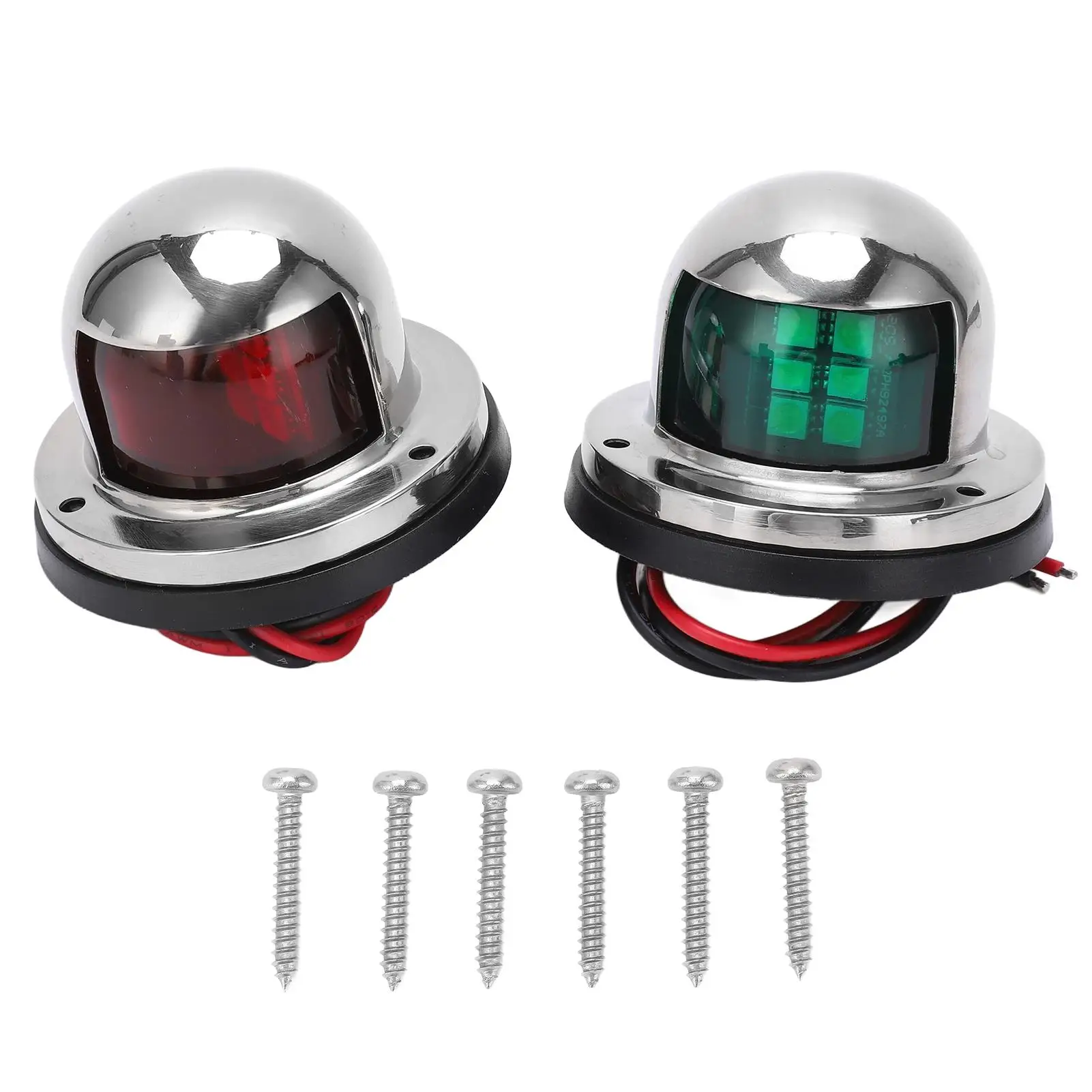 

Marine For Boat Signal Lamp Red Green LED Light Low Energy Consumption