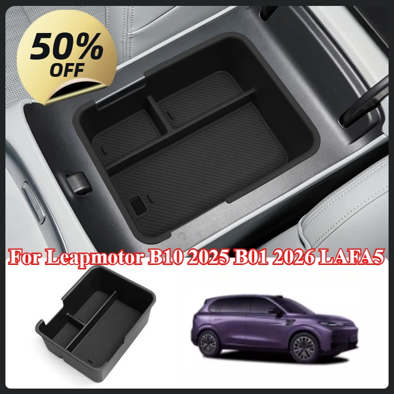 

For Leapmotor B10 2025 B01 2026 LAFA5 Armrest Storage Box Center Console Organizer Container Car Interior Decoration Accessories