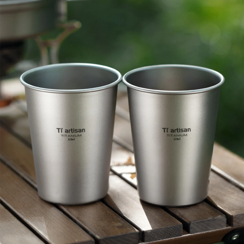 Titanium Beer Cup Water Juice Tea Cup Mug Camping Mug For Home Camping Hiking  Water Bottle Juice Beer Mug