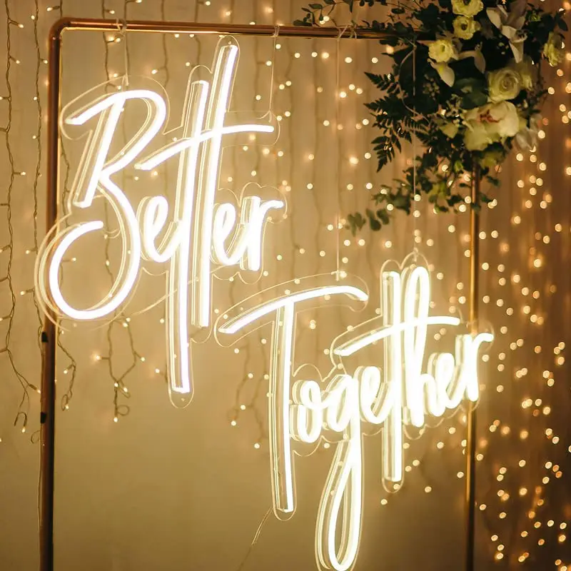 Custom LED Neon Signs, Personalised Neon Lights Sign for Bedroom Wedding Birthday Party Home Wall Décor Salon Neon Light Sign