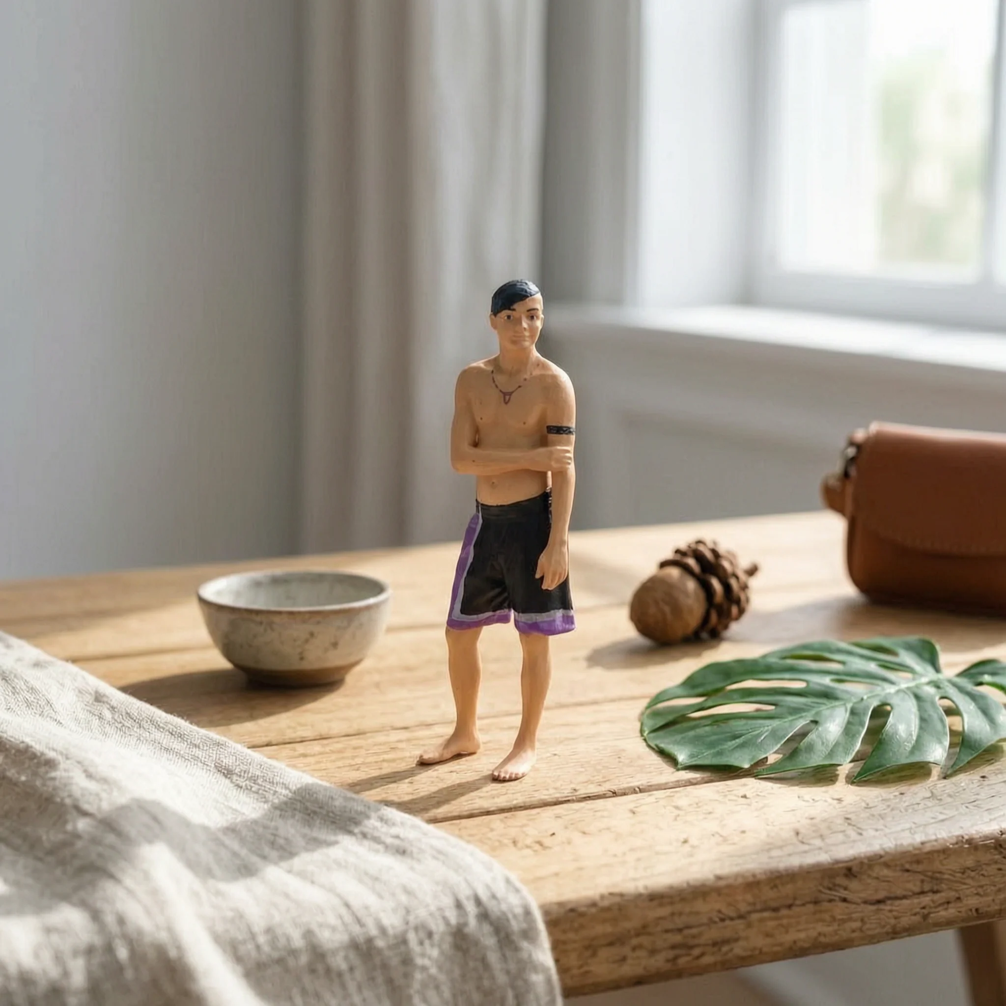 Miniature Human Figurine Detailed Standing Male Figure Model People Figures Realistic Mini People Figurines Compact