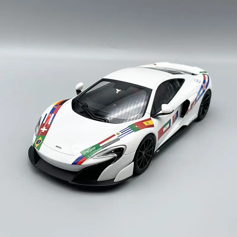 McLaren 675LT Car Model Jingshang 1:18 McLaren Football World Cup Version Alloy Simulation Car Model