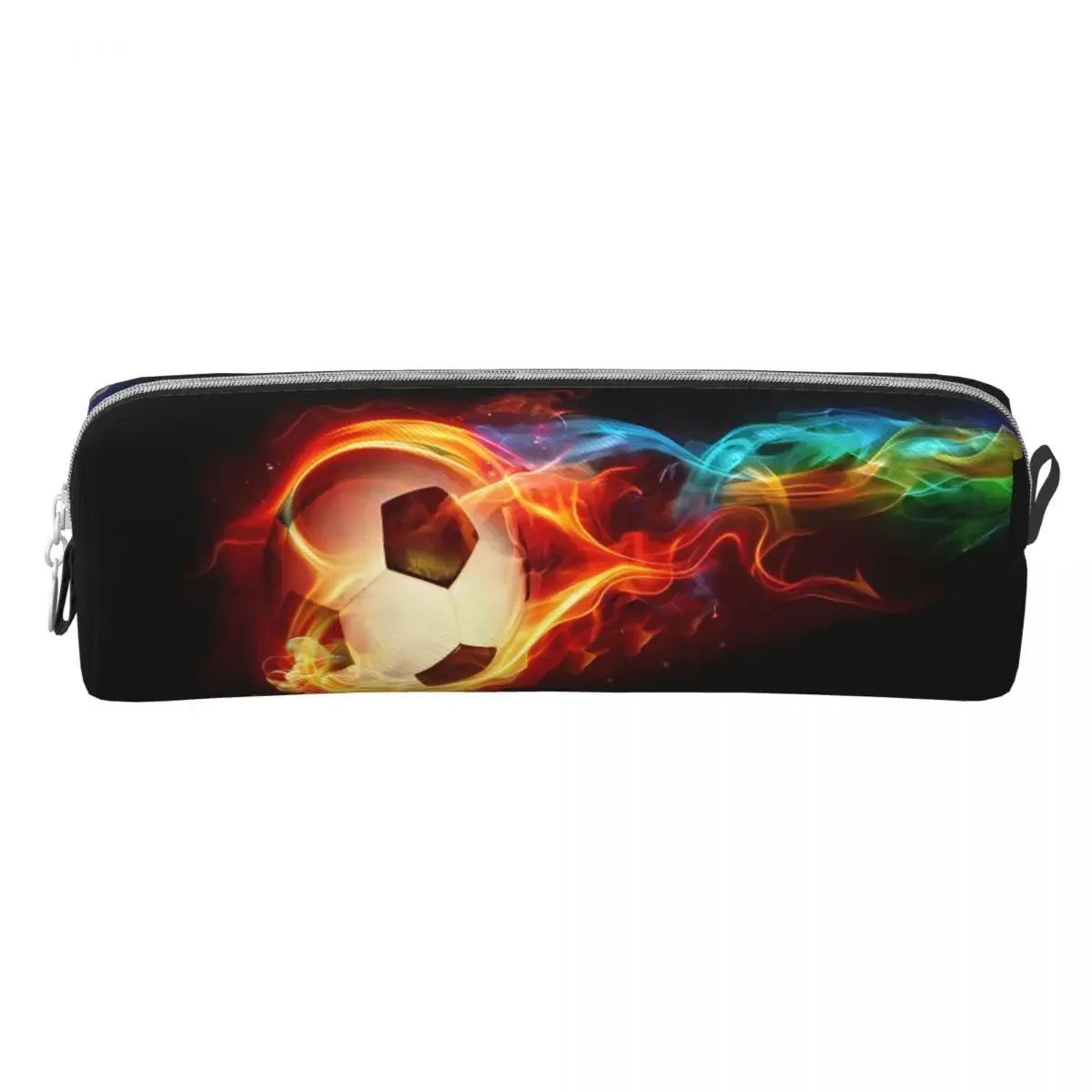 Kawaii Pencil Case Flame Football Soccer  Pouch Sport Back To School  Cases Girls Boys PU Leather  Stationery